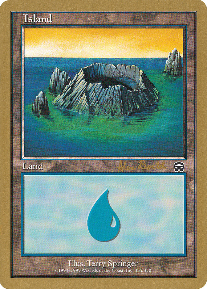 Island (ab335) (Alex Borteh) [World Championship Decks 2001] | Mindsight Gaming