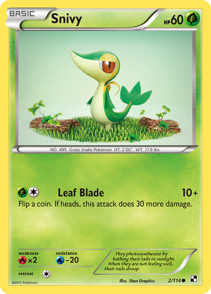 Snivy (2/114) [Black & White: Base Set] | Mindsight Gaming