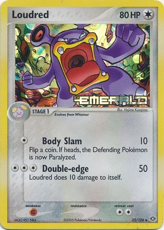 Loudred (35/106) (Stamped) [EX: Emerald] | Mindsight Gaming