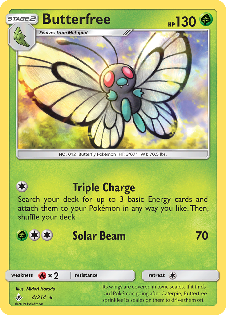 Butterfree (4/214) [Sun & Moon: Unbroken Bonds] | Mindsight Gaming