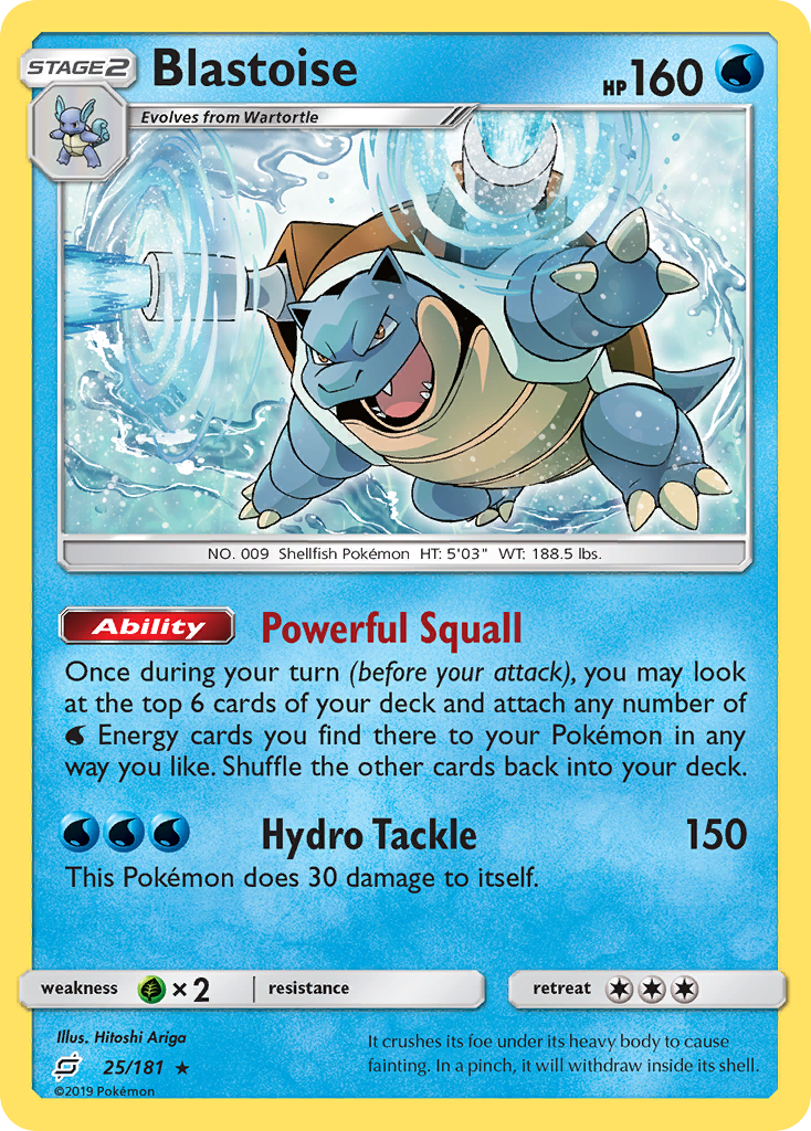 Blastoise (25/181) [Sun & Moon: Team Up] | Mindsight Gaming