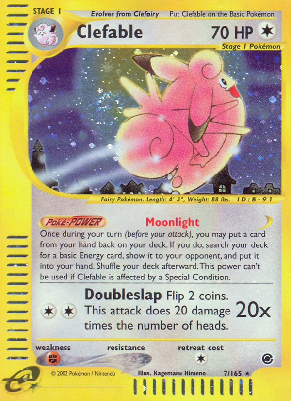 Clefable (7/165) [Expedition: Base Set] | Mindsight Gaming