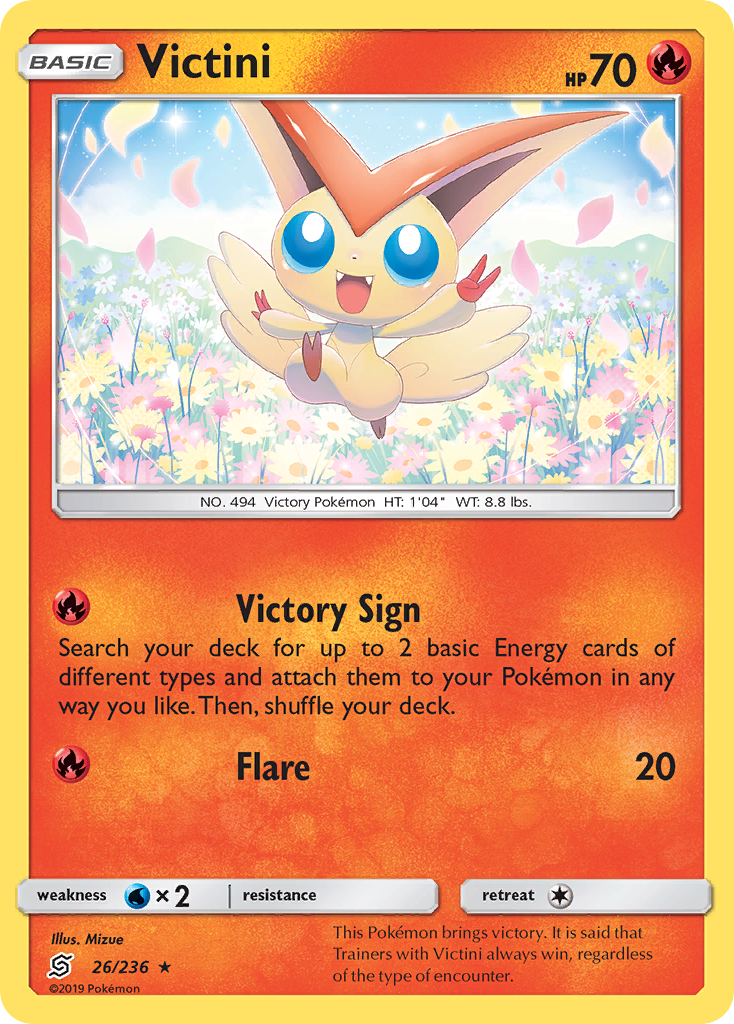 Victini (26/236) [Sun & Moon: Unified Minds] | Mindsight Gaming