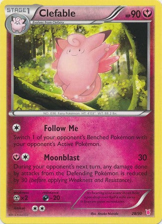 Clefable (28/30) [XY: Trainer Kit 1 - Wigglytuff] | Mindsight Gaming