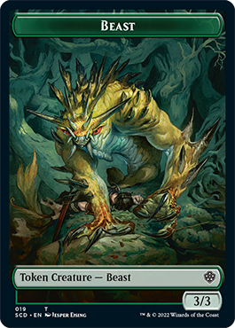 Beast // Beast Double-Sided Token [Starter Commander Decks] | Mindsight Gaming