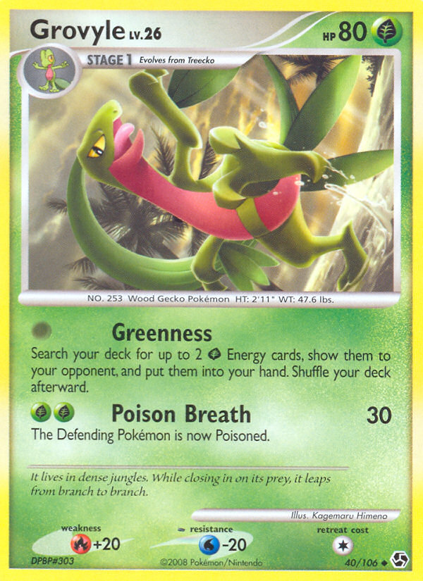 Grovyle (40/106) [Diamond & Pearl: Great Encounters] | Mindsight Gaming