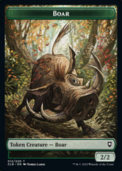 Treasure // Boar Double-sided Token [Commander Legends: Battle for Baldur's Gate Tokens] | Mindsight Gaming