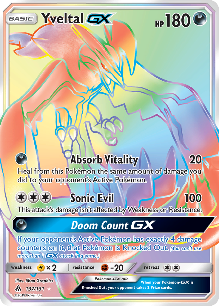 Yveltal GX (137/131) [Sun & Moon: Forbidden Light] | Mindsight Gaming