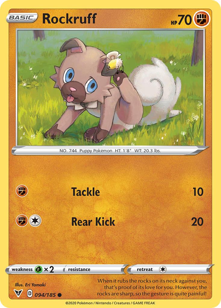 Rockruff (094/185) [Sword & Shield: Vivid Voltage] | Mindsight Gaming