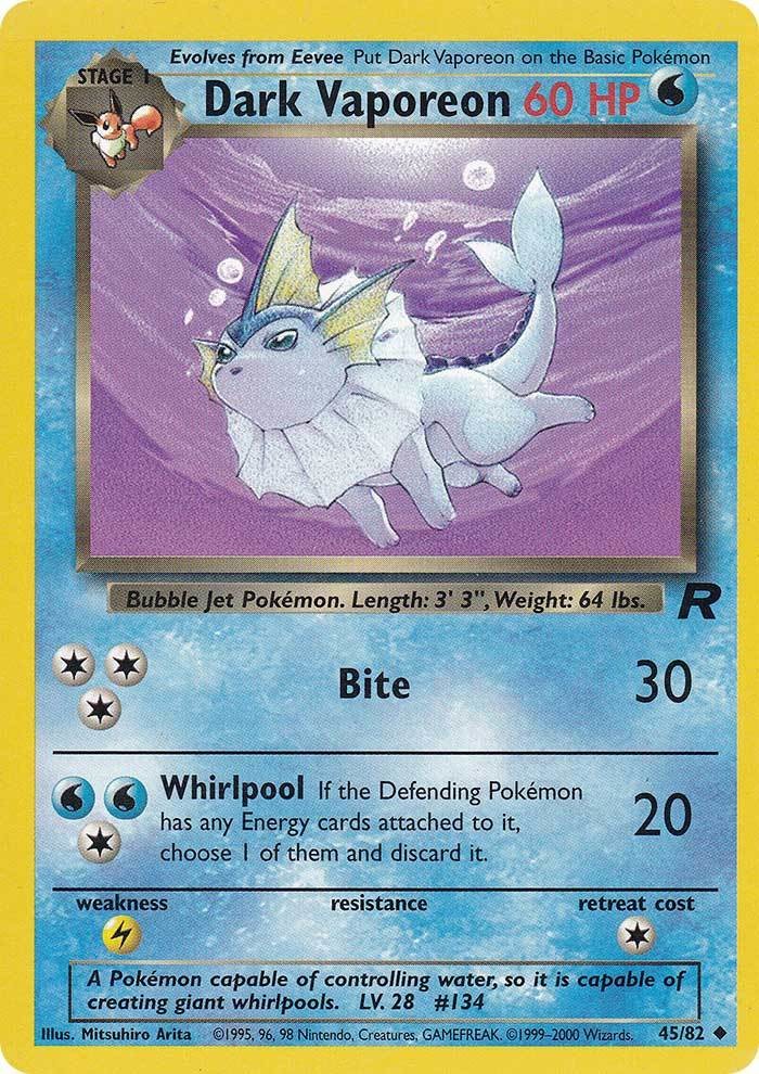 Dark Vaporeon (45/82) [Team Rocket Unlimited] | Mindsight Gaming