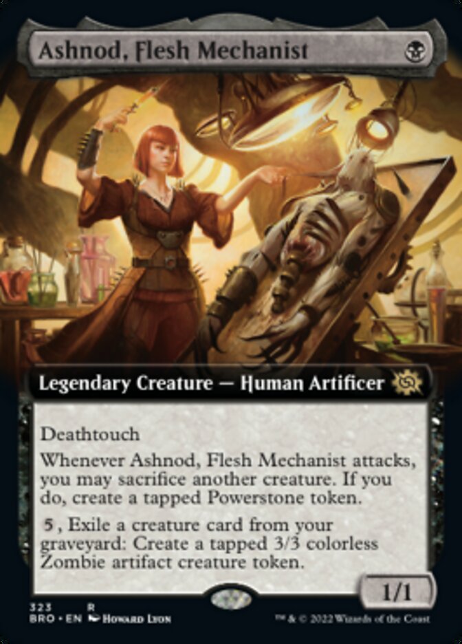 Ashnod, Flesh Mechanist (Extended Art) [The Brothers' War] | Mindsight Gaming