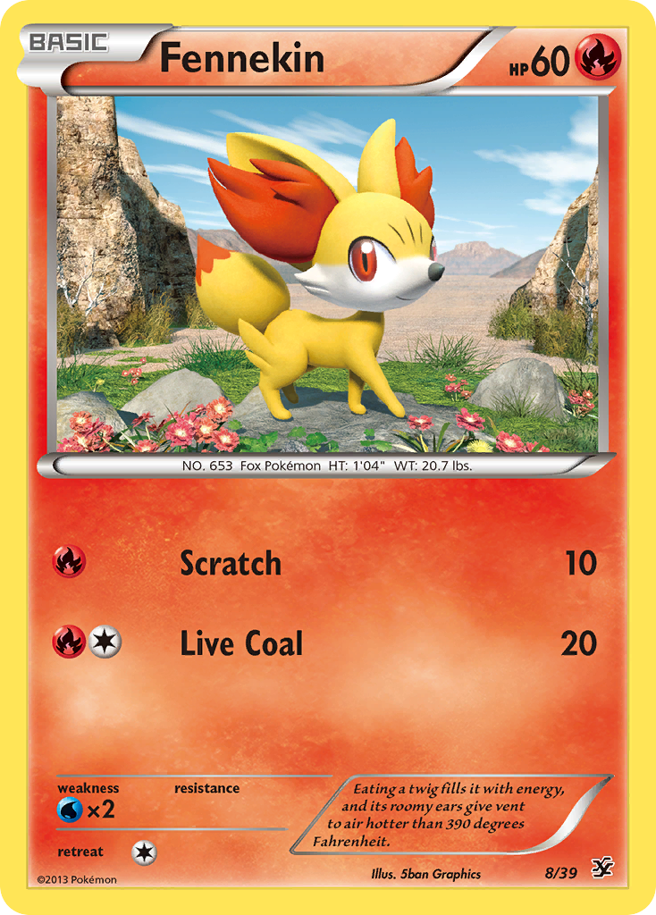 Fennekin (8/39) [XY: Kalos Starter Set] | Mindsight Gaming