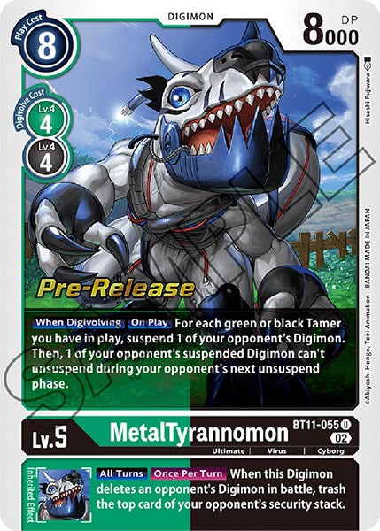 MetalTyrannomon [BT11-055] [Dimensional Phase Pre-Release Promos] | Mindsight Gaming