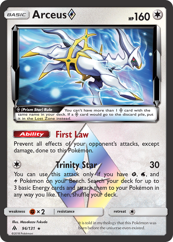 Arceus (96/131) (Prism Star) [Sun & Moon: Forbidden Light] | Mindsight Gaming