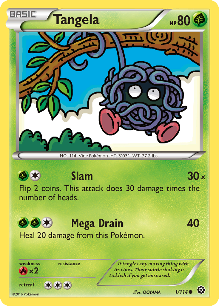 Tangela (1/114) [XY: Steam Siege] | Mindsight Gaming