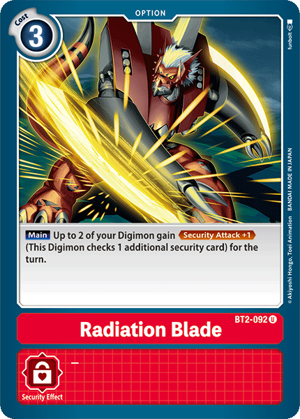 Radiation Blade [BT2-092] [Release Special Booster Ver.1.0] | Mindsight Gaming