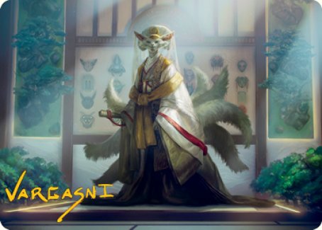 Light-Paws, Emperor's Voice Art Card (Gold-Stamped Signature) [Kamigawa: Neon Dynasty Art Series] | Mindsight Gaming