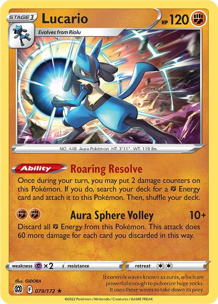 Lucario (079/172) [Sword & Shield: Brilliant Stars] | Mindsight Gaming