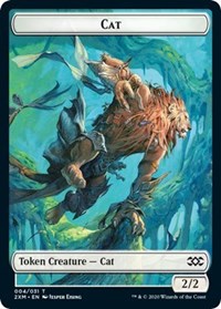 Cat // Copy Double-sided Token [Double Masters Tokens] | Mindsight Gaming