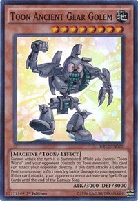 Toon Ancient Gear Golem [DRL2-EN022] Super Rare | Mindsight Gaming