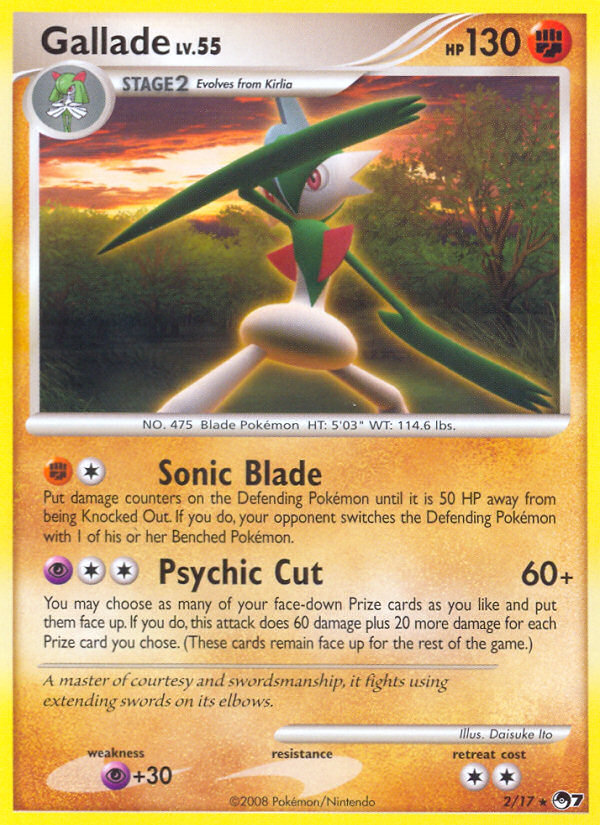 Gallade (2/17) [POP Series 7] | Mindsight Gaming