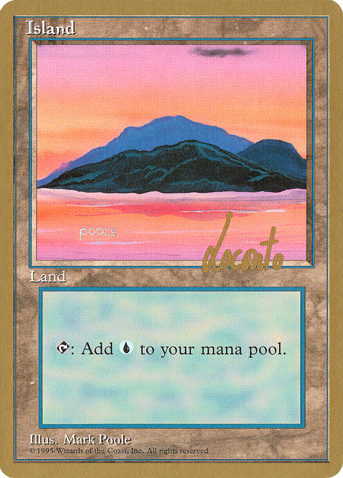 Island (ml369) (Michael Loconto) [Pro Tour Collector Set] | Mindsight Gaming