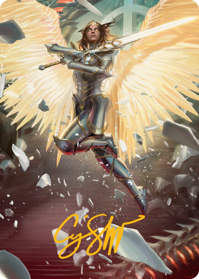 Archangel Elspeth Art Card (Gold-Stamped Signature) [March of the Machine Art Series] | Mindsight Gaming