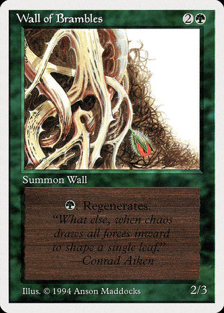 Wall of Brambles [Summer Magic / Edgar] | Mindsight Gaming