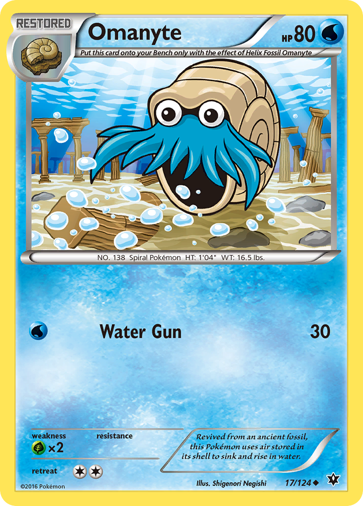 Omanyte (17/124) [XY: Fates Collide] | Mindsight Gaming