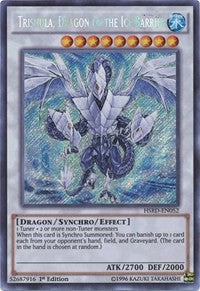 Trishula, Dragon of the Ice Barrier [HSRD-EN052] Secret Rare | Mindsight Gaming