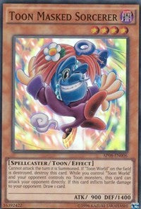 Toon Masked Sorcerer [AP08-EN006] Super Rare | Mindsight Gaming