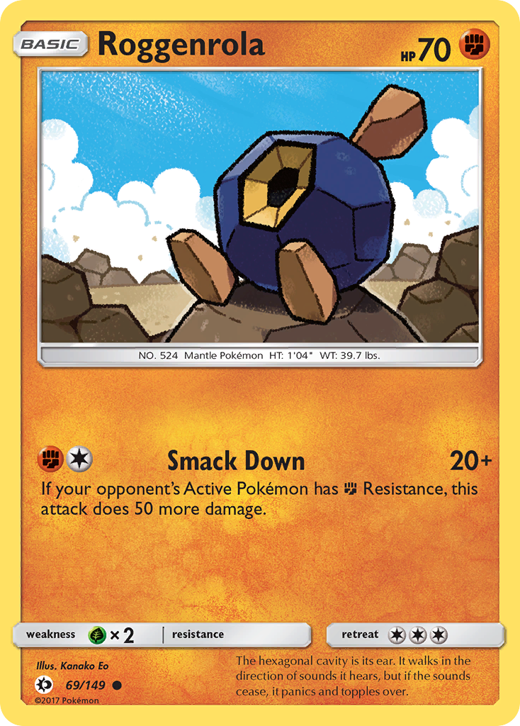 Roggenrola (69/149) [Sun & Moon: Base Set] | Mindsight Gaming