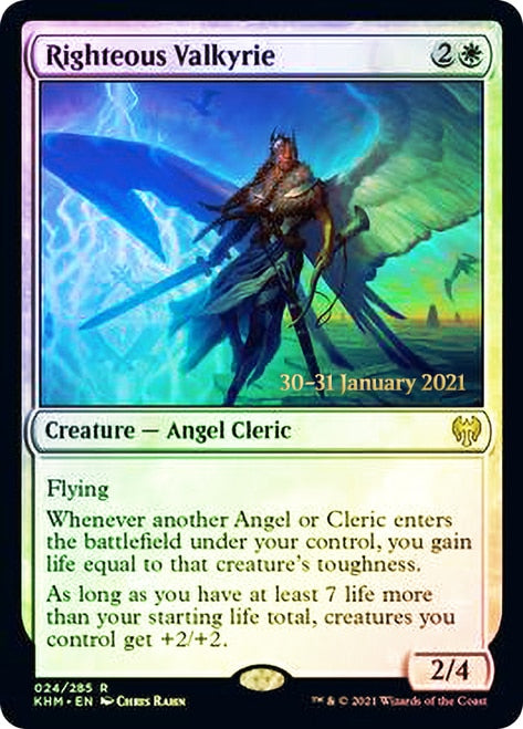 Righteous Valkyrie  [Kaldheim Prerelease Promos] | Mindsight Gaming