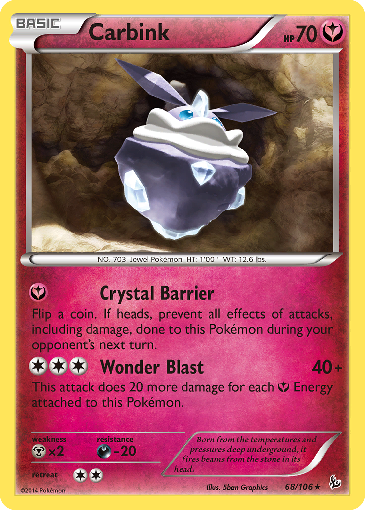 Carbink (68/106) (Theme Deck Exclusive) [XY: Flashfire] | Mindsight Gaming