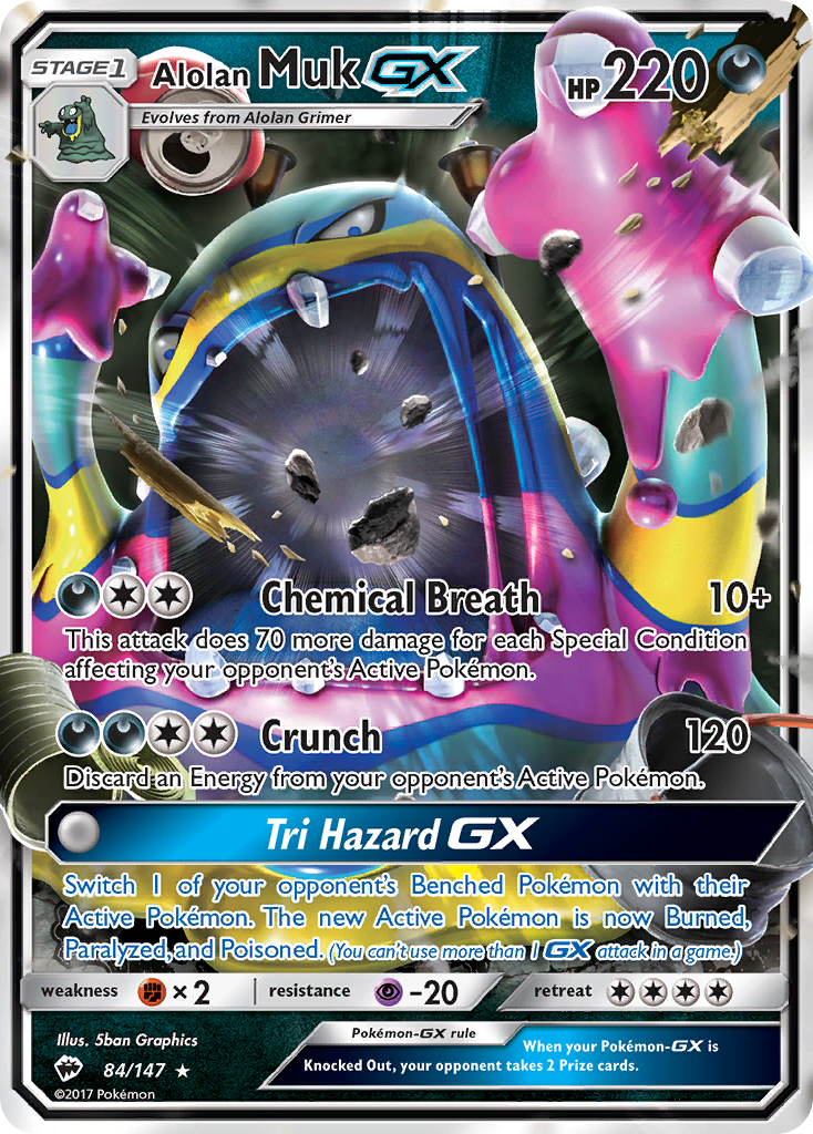 Alolan Muk GX (84/147) [Sun & Moon: Burning Shadows] | Mindsight Gaming