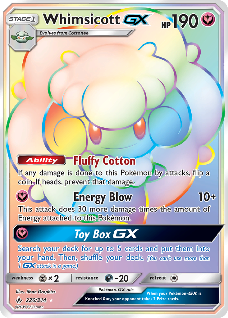 Whimsicott GX (226/214) [Sun & Moon: Unbroken Bonds] | Mindsight Gaming