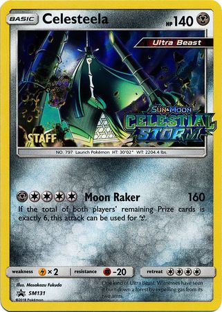 Celesteela (SM131) (Staff Prerelease Promo) [Sun & Moon: Black Star Promos] | Mindsight Gaming