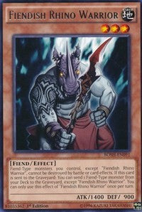 Fiendish Rhino Warrior [BOSH-EN091] Rare | Mindsight Gaming