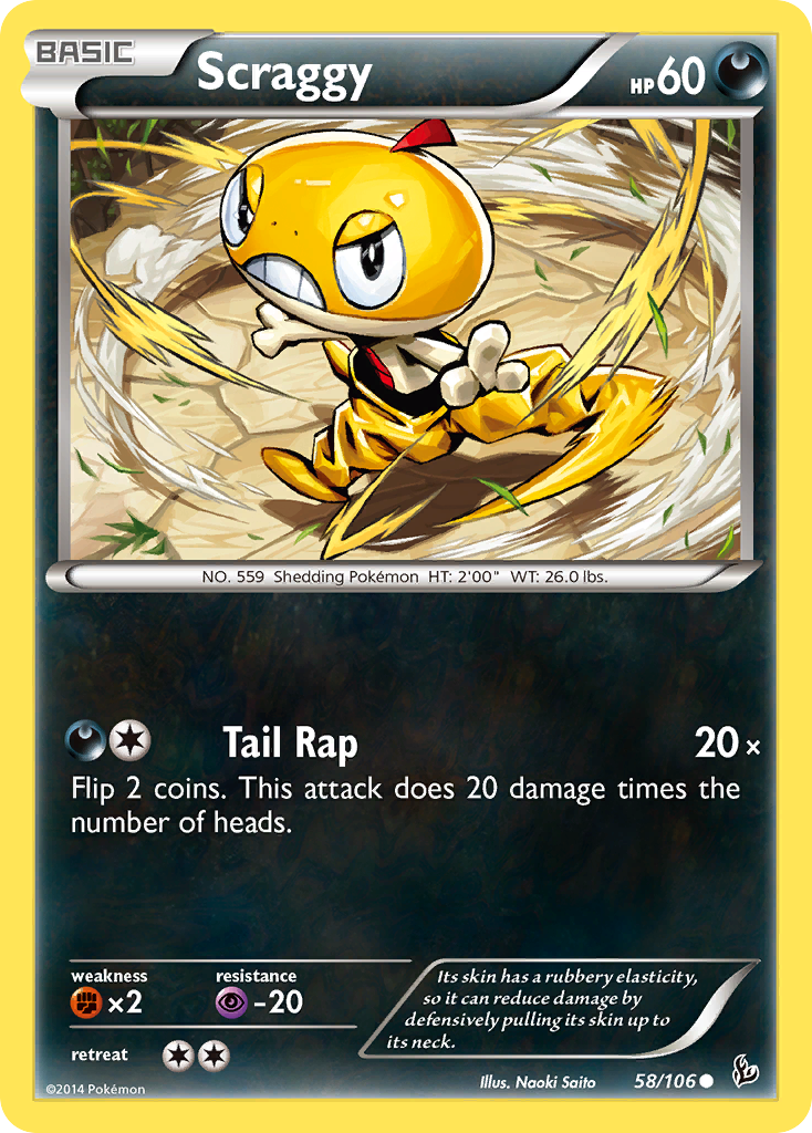 Scraggy (58/106) [XY: Flashfire] | Mindsight Gaming