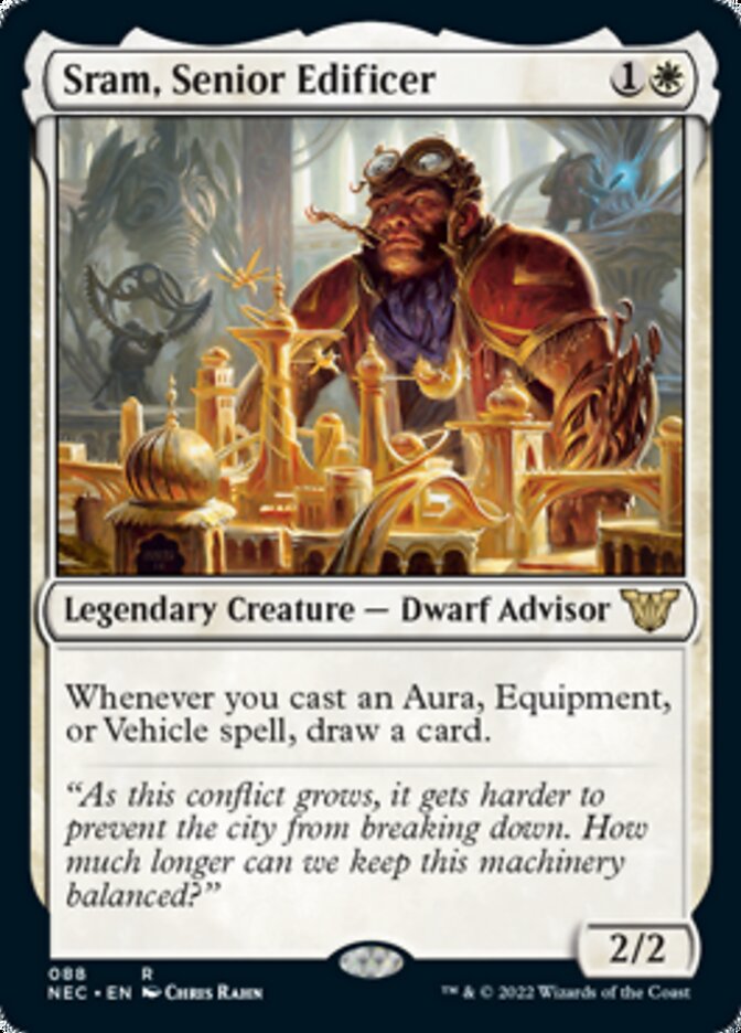 Sram, Senior Edificer [Kamigawa: Neon Dynasty Commander] | Mindsight Gaming