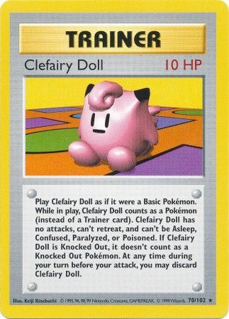 Clefairy Doll (70/102) [Base Set Shadowless Unlimited] | Mindsight Gaming