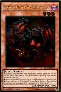 Graff, Malebranche of the Burning Abyss [PGL3-EN044] Gold Rare | Mindsight Gaming