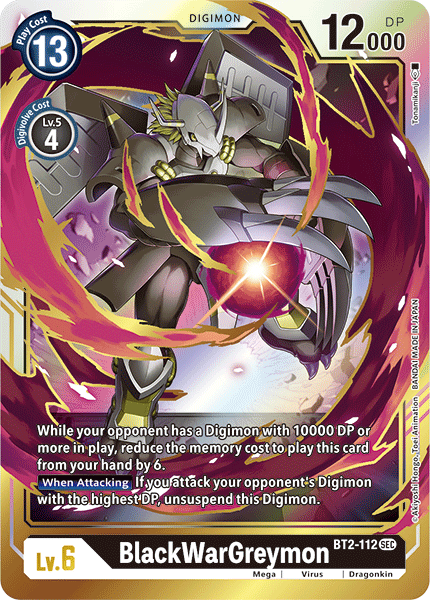 BlackWarGreymon [BT2-112] [Release Special Booster Ver.1.5] | Mindsight Gaming