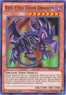 Red-Eyes Toon Dragon [SHVI-EN036] Super Rare | Mindsight Gaming