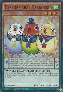 Performapal Parrotrio [YS16-EN005] Super Rare | Mindsight Gaming