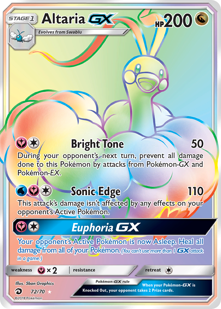 Altaria GX (72/70) [Sun & Moon: Dragon Majesty] | Mindsight Gaming