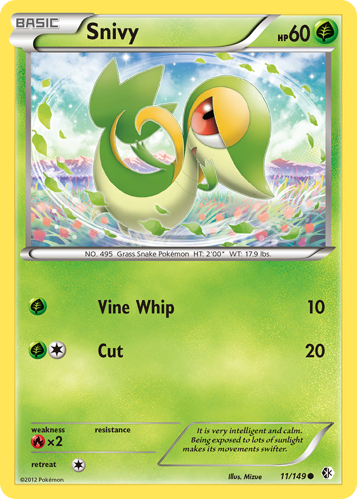 Snivy (11/149) [Black & White: Boundaries Crossed] | Mindsight Gaming