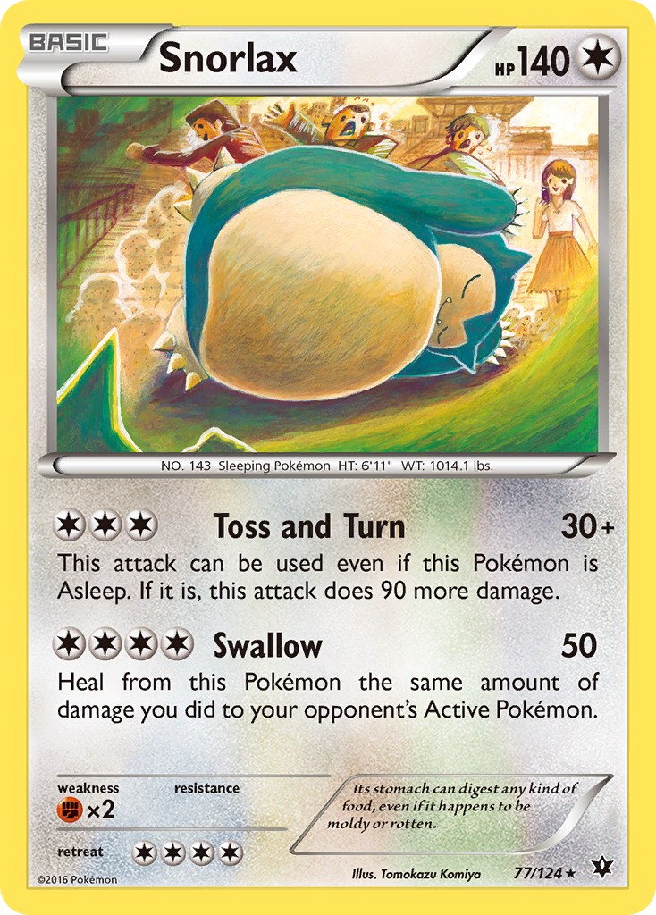 Snorlax (77/124) [XY: Fates Collide] | Mindsight Gaming