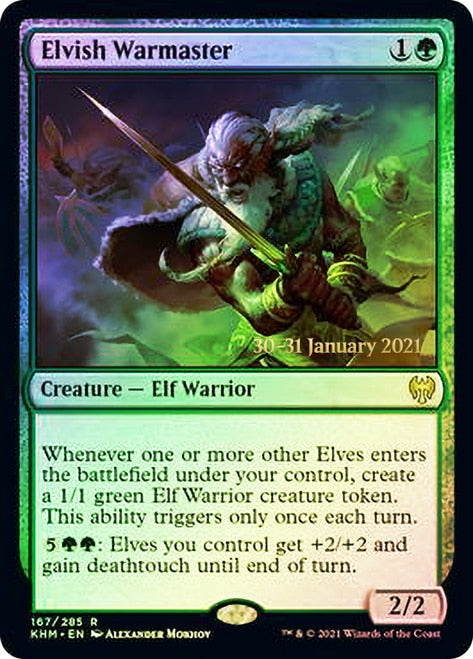 Elvish Warmaster  [Kaldheim Prerelease Promos] | Mindsight Gaming