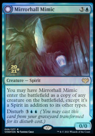 Mirrorhall Mimic // Ghastly Mimicry [Innistrad: Crimson Vow Prerelease Promos] | Mindsight Gaming